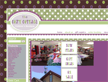 Tablet Screenshot of cozycottageboutique.com